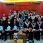 Sessão Magna de Iniciação na Loja Amor, Fraternidade e Justiça com a presença do Grão-mestre André Wanderley